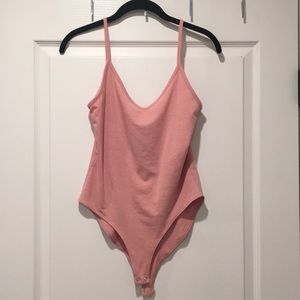 Pink F21 Snap Bodysuit